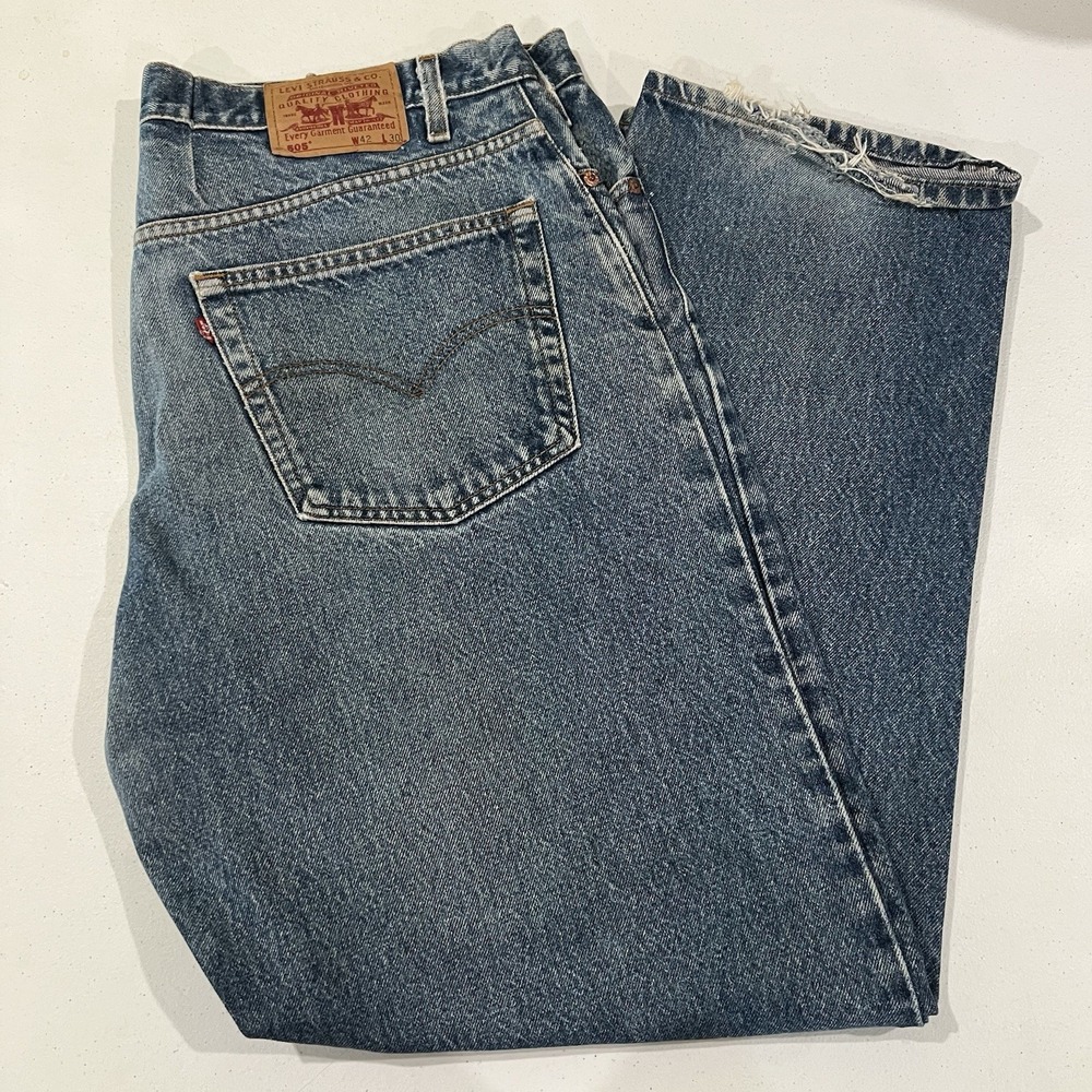 Vintage Levi's 505 Men's Jeans 40x29 Regular Fit Straight Leg Denim